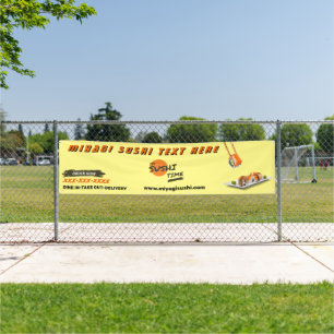 Banderoles Personnaliser Sushi Bar Restaurant Publicité Grand