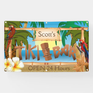 Banderoles Personnaliser Tiki Bar dans Paradise
