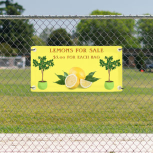 Banderoles Personnalisez Les Citrons Pour La Vente Du socle F