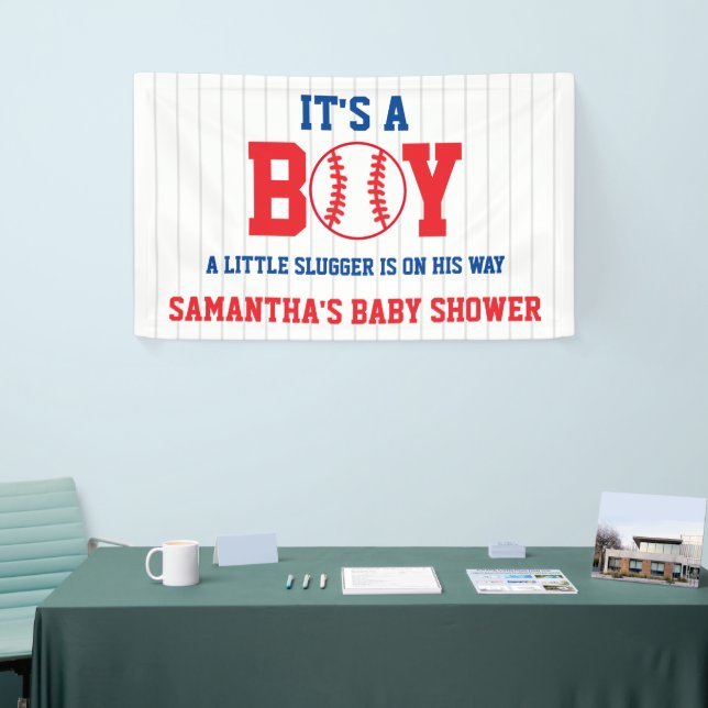 Banderoles Petit Baby shower De Baseball Slugger (Salon professionnel)