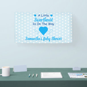Banderoles Petit Baby shower de coeur