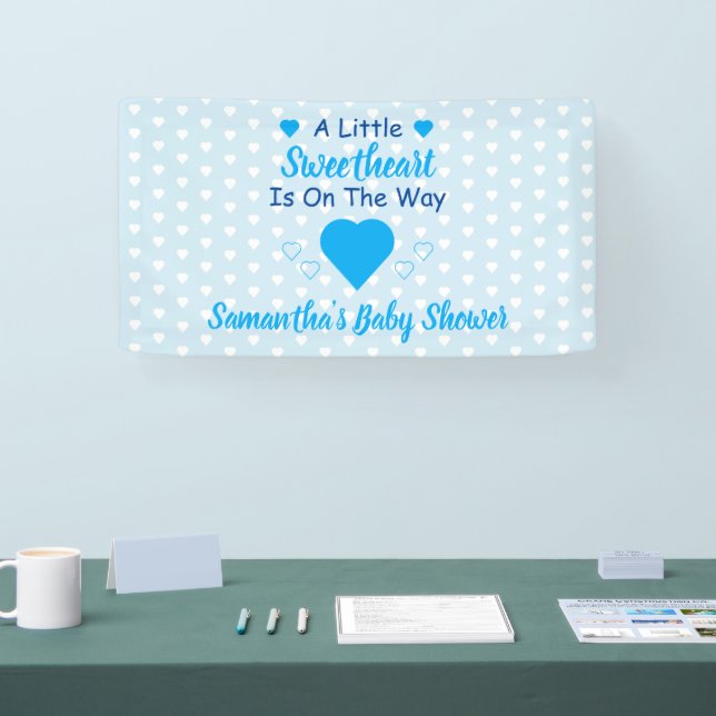 Banderoles Petit Baby shower de coeur (Salon professionnel)