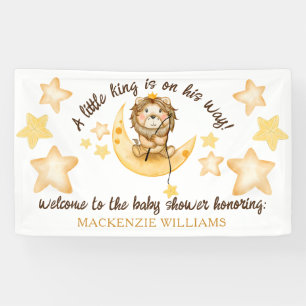 Banderoles Petit Baby shower Garçon Lion Safari petit roi Bie