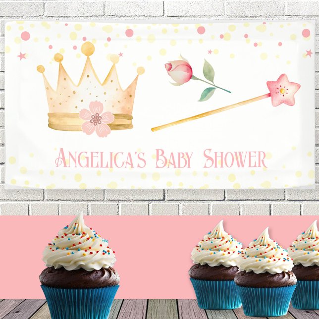 Banderoles Petit Baby shower rose princesse (Créateur téléchargé)