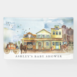 Banderoles Petit Cowboy  Accueil Baby shower occidental
