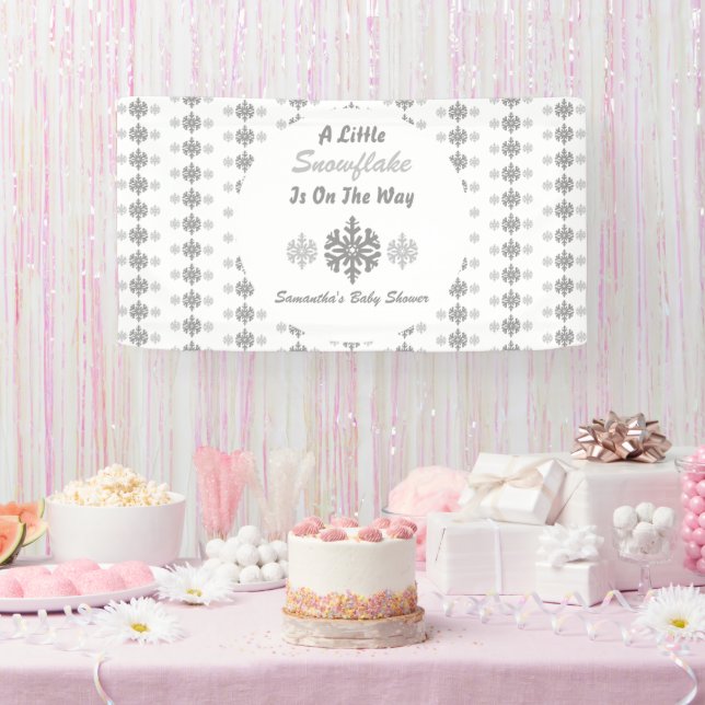 Banderoles Petit Flocon Sur Le Chemin (Fête)