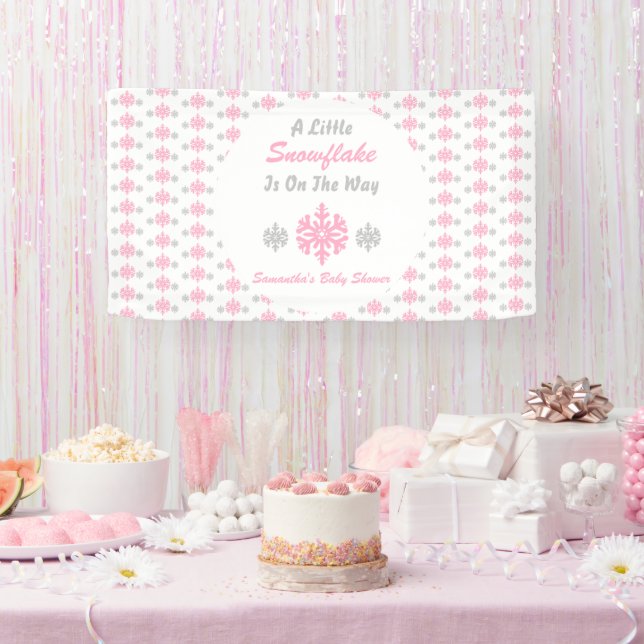 Banderoles Petit Flocon Sur Le Chemin (Fête)