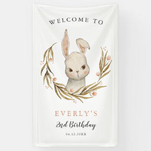 Banderoles Petit lapin Lapin Fille Anniversaire Bienvenue