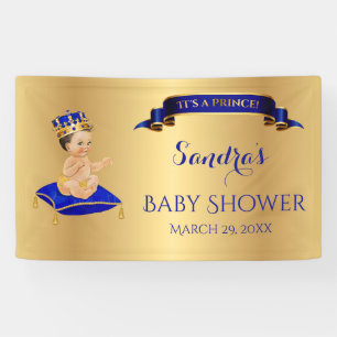 Banderoles Petit Prince Coussin Cuillère Tasse Royal Bleu Or