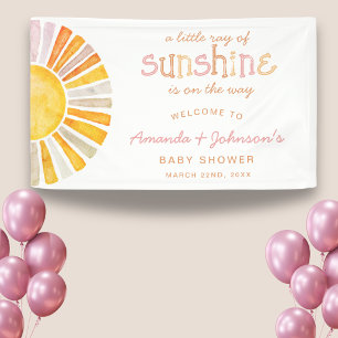Banderoles Petit rayon de soleil Baby Shower Bienvenue