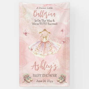 Banderoles Petite Ballerina Est En Route Tutu Baby shower