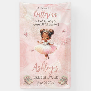 Banderoles Petite Ballerina Est En Route Tutu Baby shower