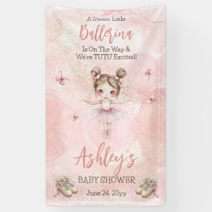 Banderoles Petite Ballerina Est En Route Tutu Baby shower