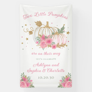 Banderoles Petite Citrouille Twin Girl Baby Sprinkl