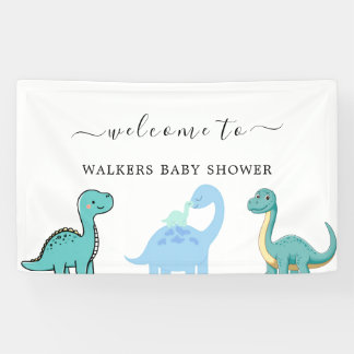Banderoles Petite Fête de Bébé Dinosaure Mignon
