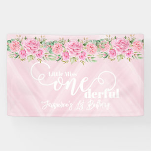 Banderoles Petite Mademoiselle ONEderful 1er Premier Annivers