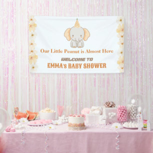 Banderoles Petits rêves de cacahuète – Baby Shower Éléphant