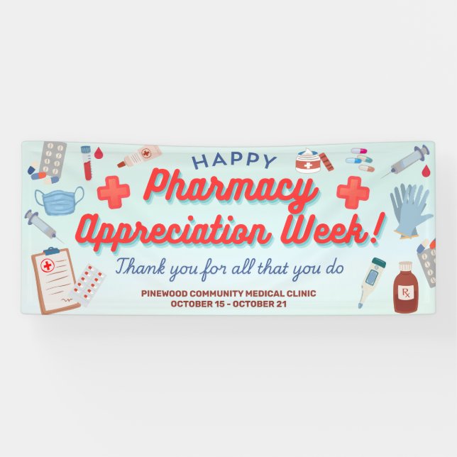 Banderoles Pharmacy Appreciation Week Banner (Horizontal)