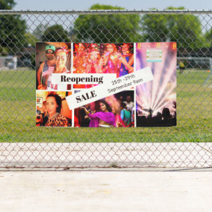 Banderoles Photo Collage d'images de la fête Vente