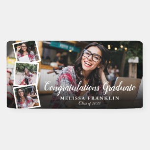 Banderoles Photo Collage Modern Graduation Party