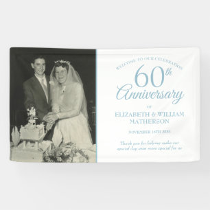 Banderoles Photo de bienvenue pour les 60 ans de mariage diam