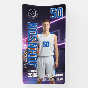 Banderoles Photo de sport personnalisée pour joueur de basket