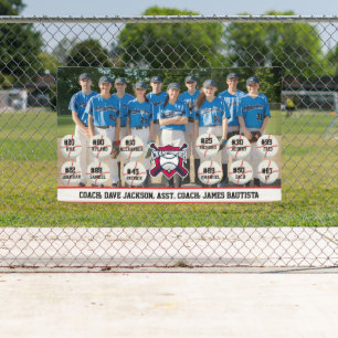 Banderoles Photo d'équipe de baseball