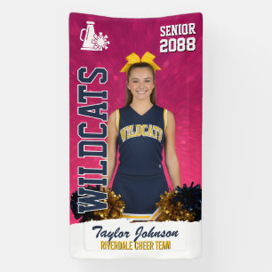 Banderoles Photo d'équipe de cheerleading personnalisée pour