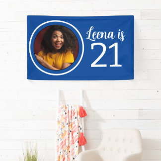 Banderoles Photo du 21e anniversaire Cadre
