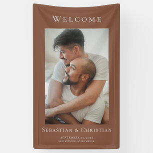 Banderoles Photo Elegant Simple Welcome Mariage