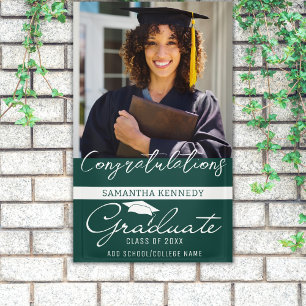 Banderoles Photo Graduation Congrats Classe Grad De 2023 Vert