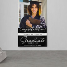 Photo Graduation Congrats Grad Class Of 2025 Noir