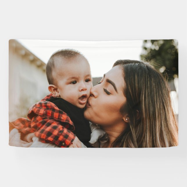 Banderoles Photo Personnalisée Pour Anniversaire (Horizontal)