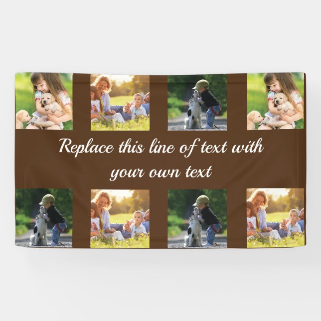 Banderoles photocollage et texte (Horizontal)