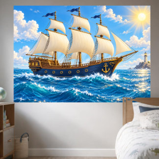 Banderoles Photographie de navire de croisière de dessin anim