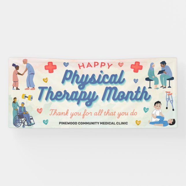 Banderoles Physical Therapy Month Banner (Horizontal)