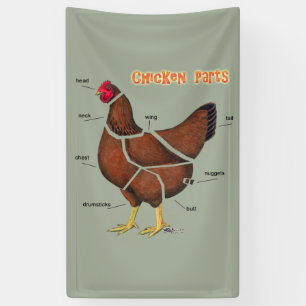 Banderoles Pièces de poulet