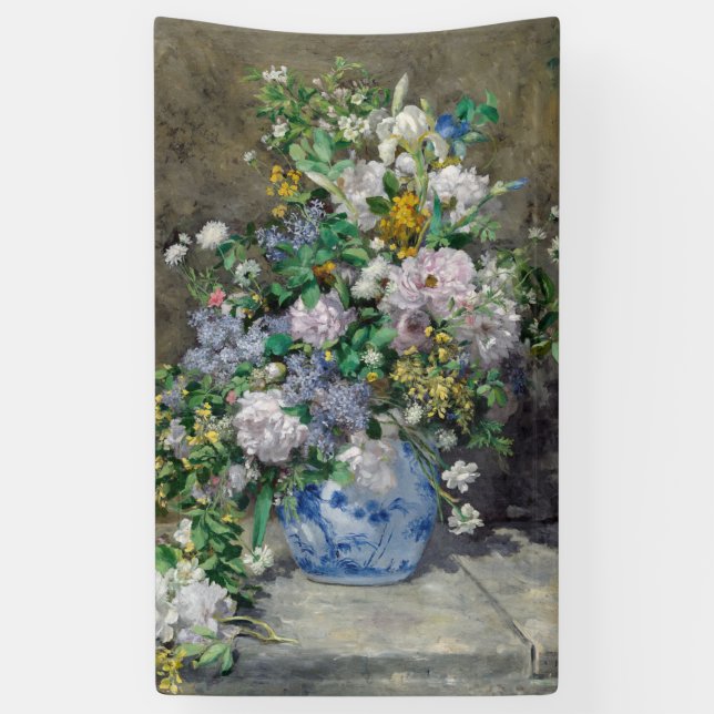 Banderoles Pierre-Auguste Renoir - Bouquet de printemps (Vertical)