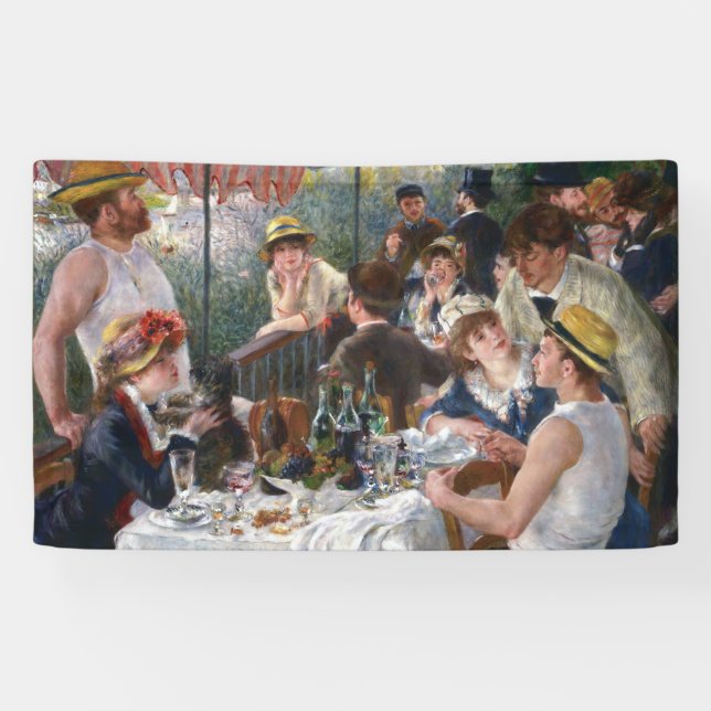 Banderoles Pierre-Auguste Renoir - Déjeuner de la fête nautiq (Horizontal)