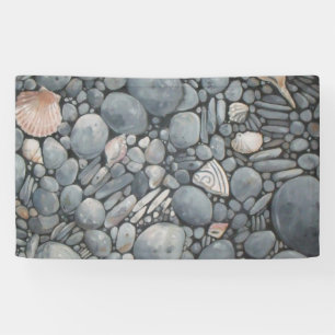 Banderoles Pierres de plage Coques Galets Rochers Peinture Ar