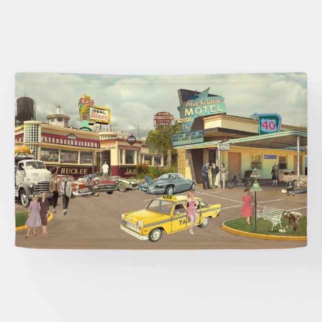 Banderoles Pilote de taxi (Horizontal)