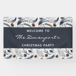 Banderoles Pine Cones & Pine Needles Motifs Noël