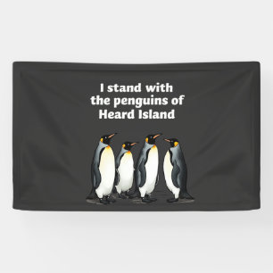 Banderoles Pingouins contre les tarifs douaniers anti Trump J