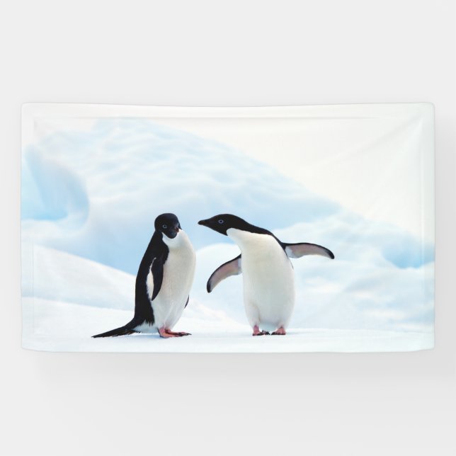Banderoles Pingouins d'Adelie (Horizontal)