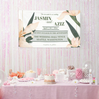 Banderoles Pink blush floral Circle