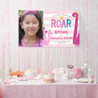 Pink Kindergarten Graduation Photo Dinosaur Girl