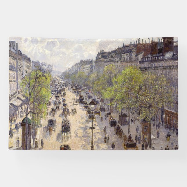 Banderoles Pissarro - Boulevard Montmartre, Printemps (Horizontal)