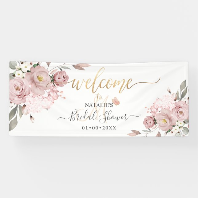 Banderoles PixDezines Roses Roses Roses Roses Roses Aquarelle (Horizontal)