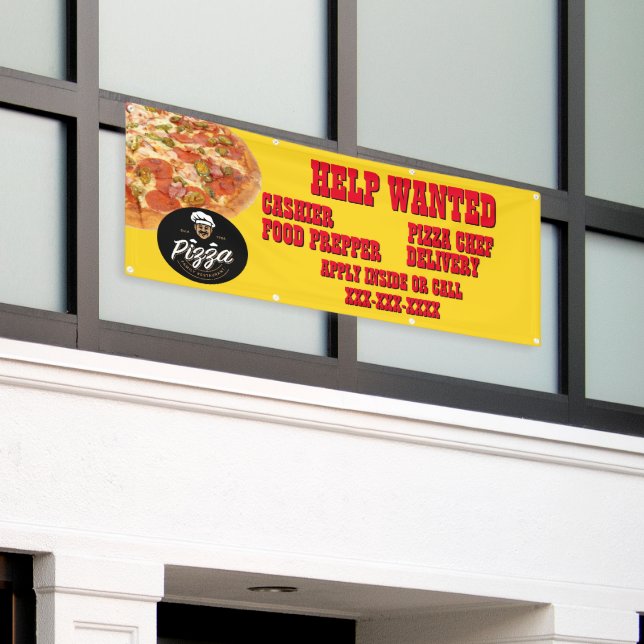 Banderoles Pizza Restaurant Personnaliser Aide Boutique Reche (Bâtiment extérieur)