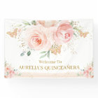 Plante rose pâle Quinceañera Sweet 16 fond